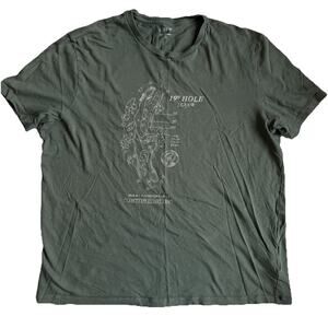 J.Crew Mens 100% Cotton 19th Hole Golf Graphic T-Shirt Short Sleeve Size Large